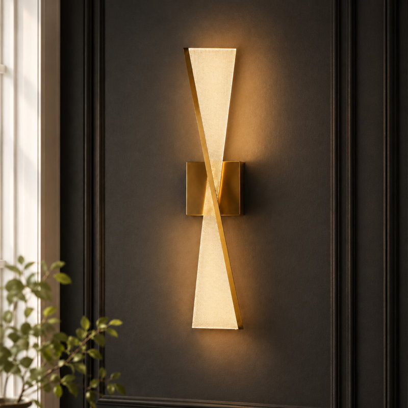 Mercer41 Modern Luxury Large LED Wall Sconce With Acrylic Panel | Wayfair
